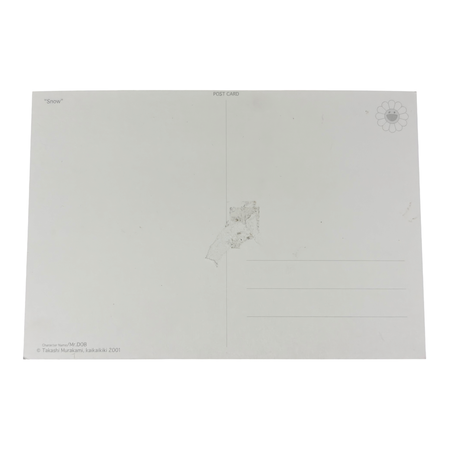Takashi Murakami Postcard "Snow"