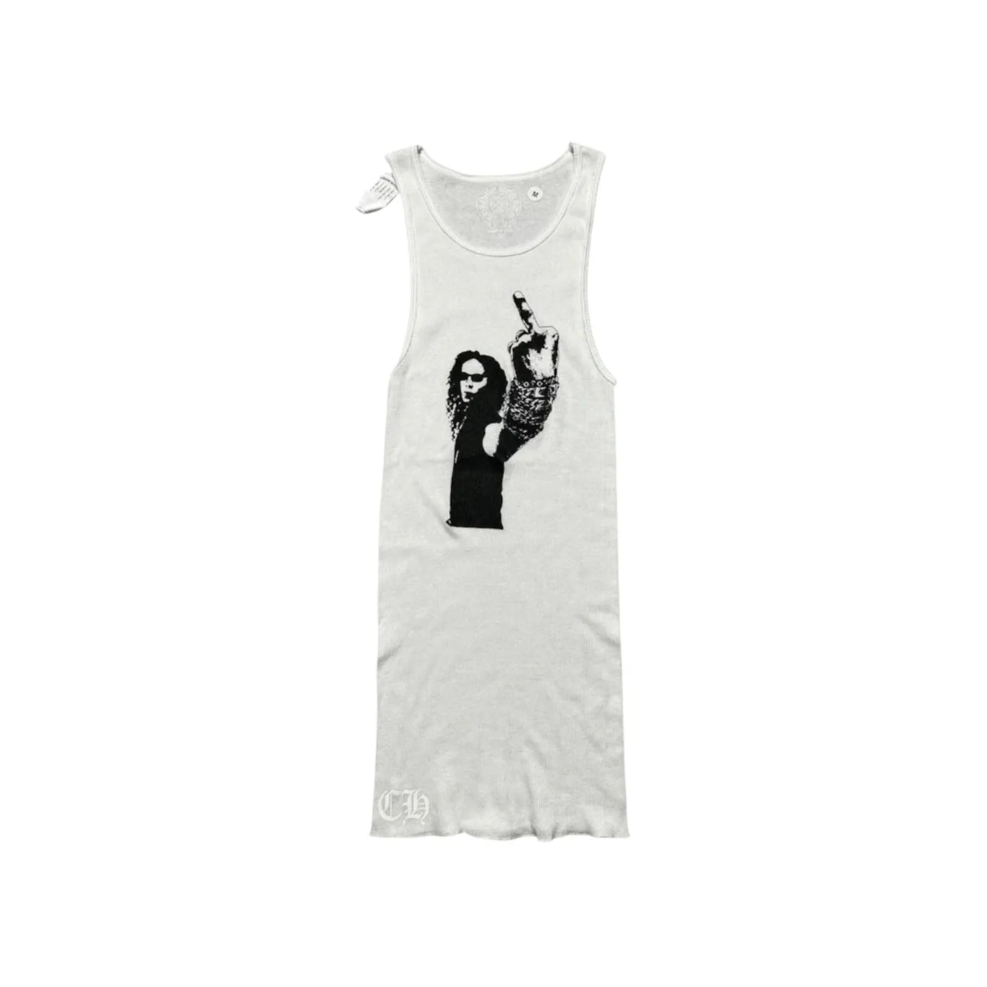 Chrome Hearts Richard Stark Middle Finger Tank White