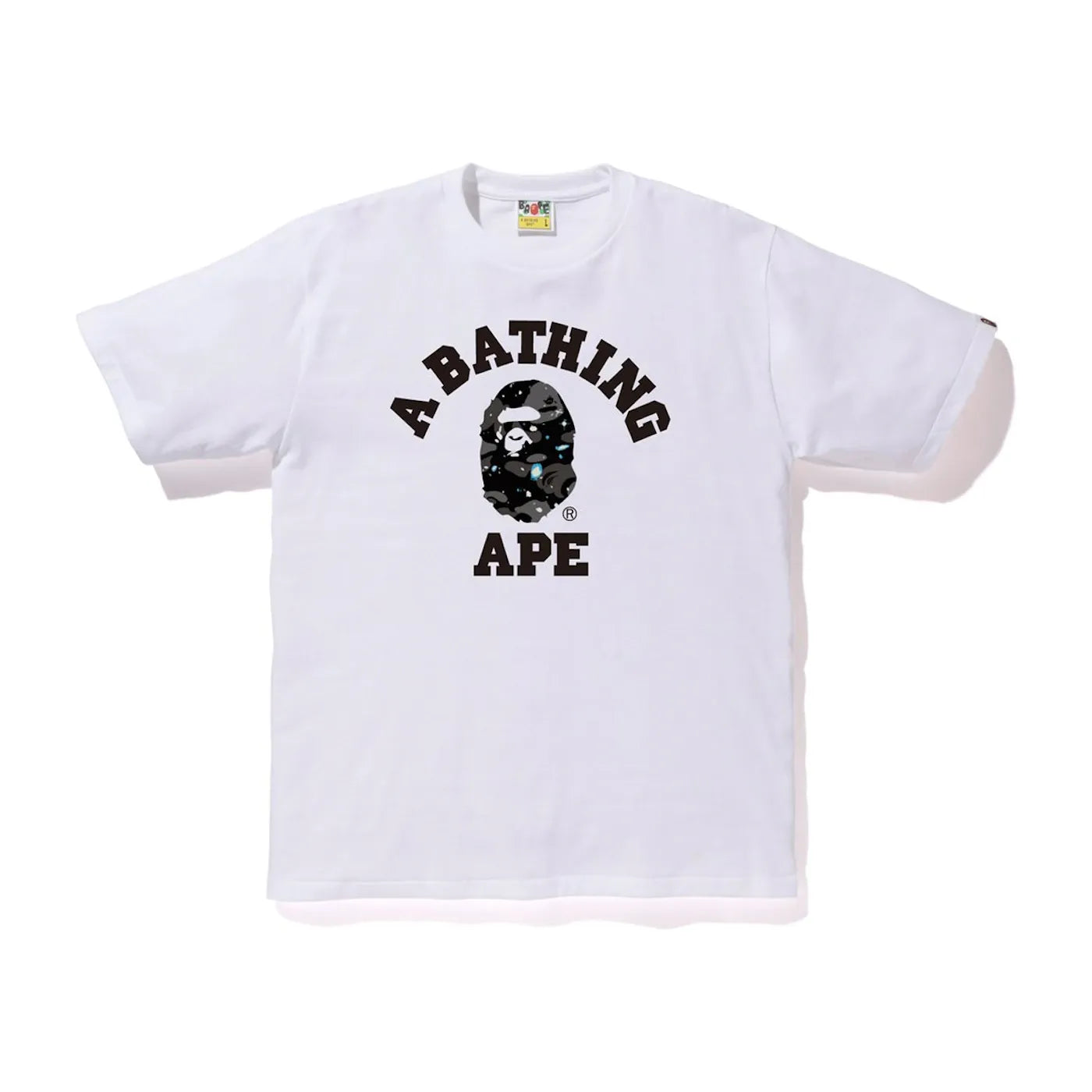 BAPE Space Camo College Tee White