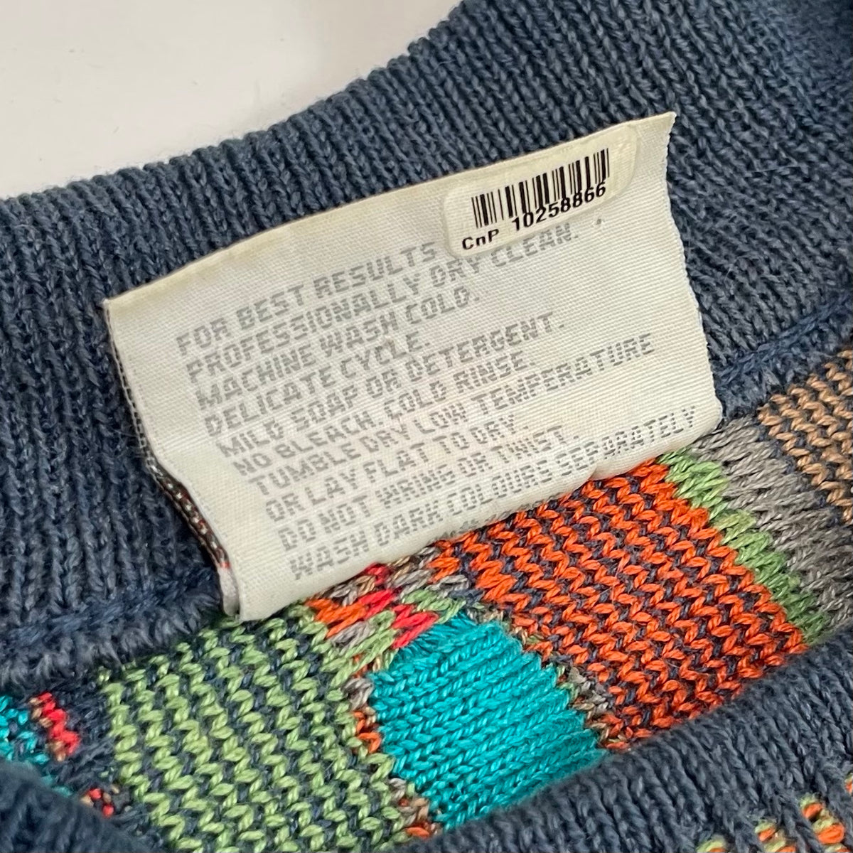 90's Coogi 3D Knit Sweater Multicolor