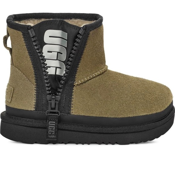 Uggs Kid's Mini Zipper Tape Logo Boot