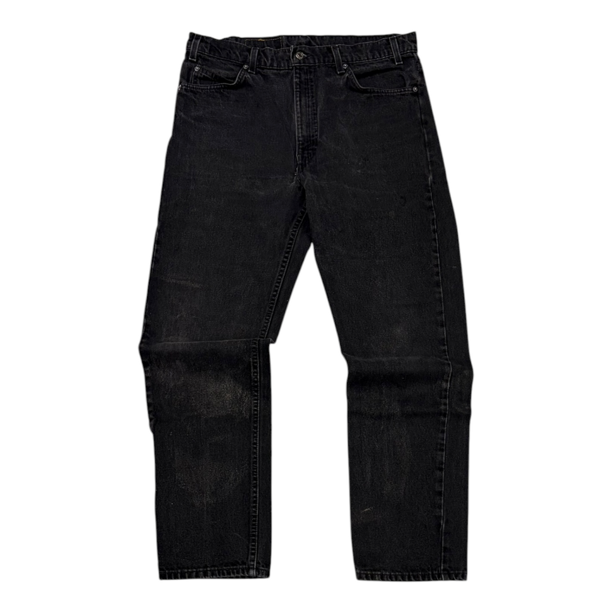 1997 Levi's 505 Orange Tab Denim Jeans Washed Black