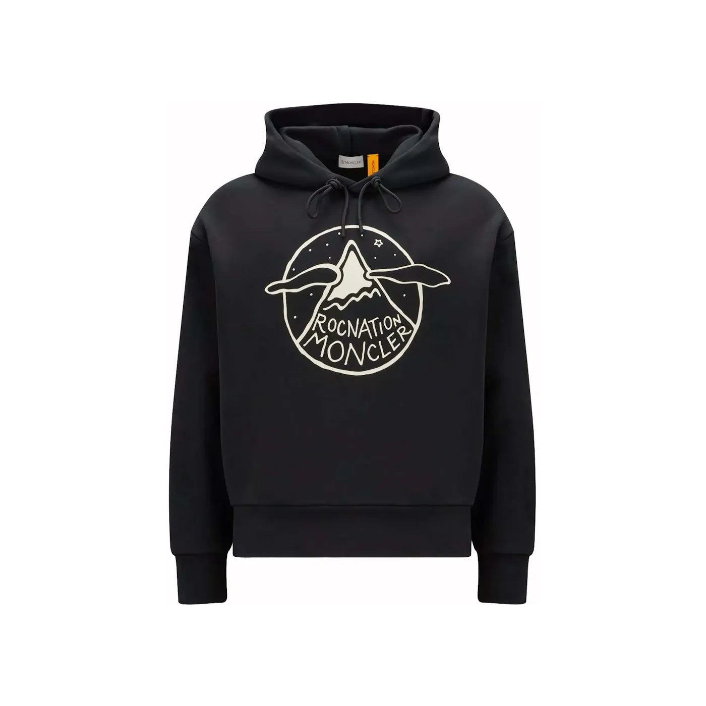 Moncler x Roc Nation by Jay-Z Logo Motif Hoodie Black