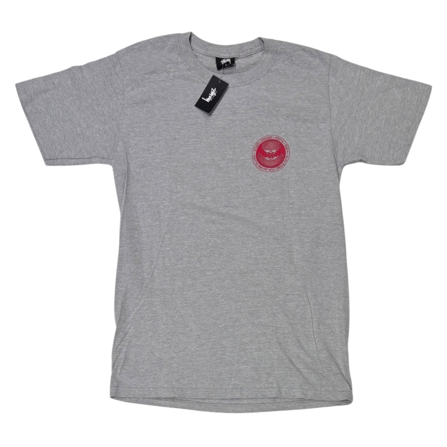 Stussy Skull Dot Tee Grey