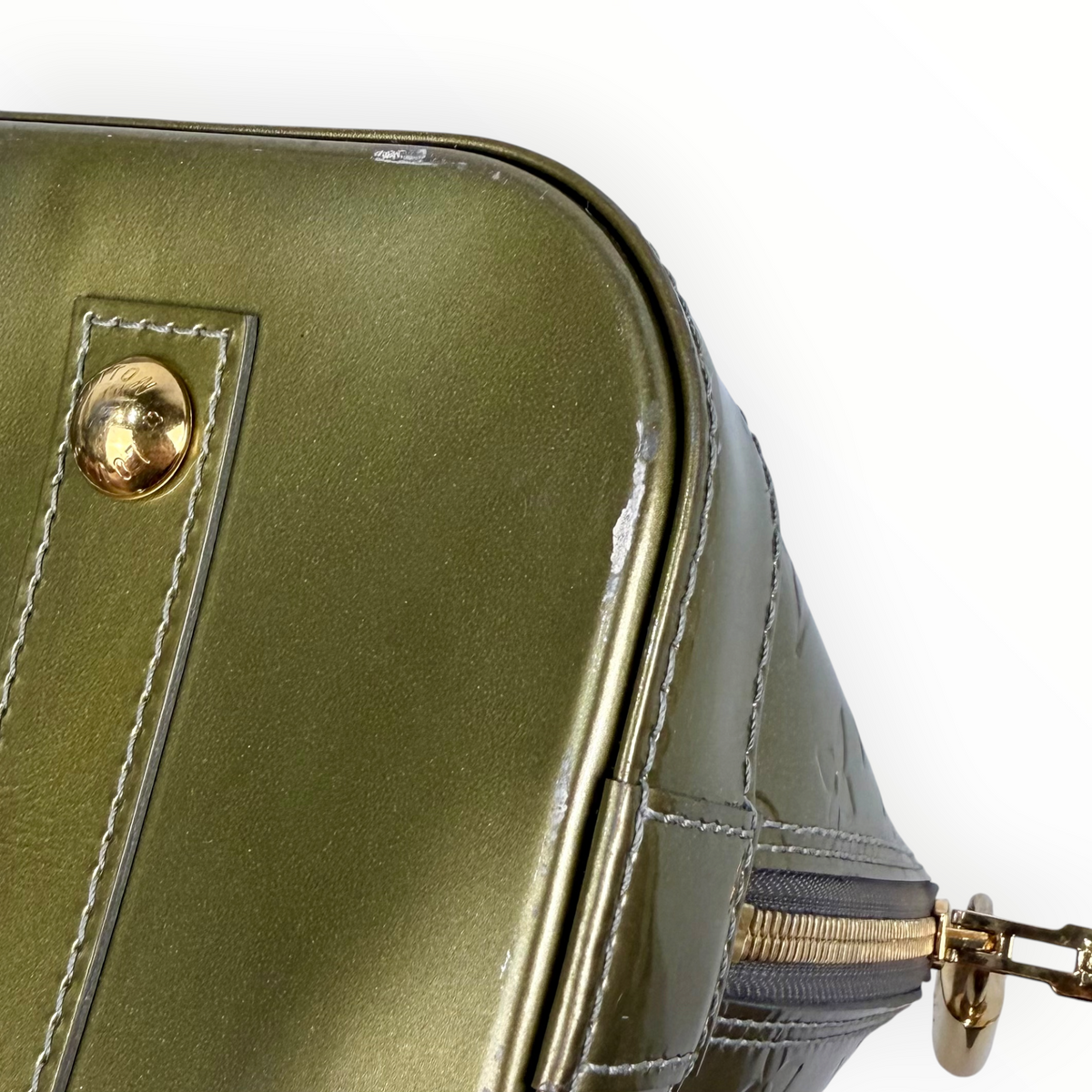 Louis Vuitton Alma PM Monogram Vernis Gold