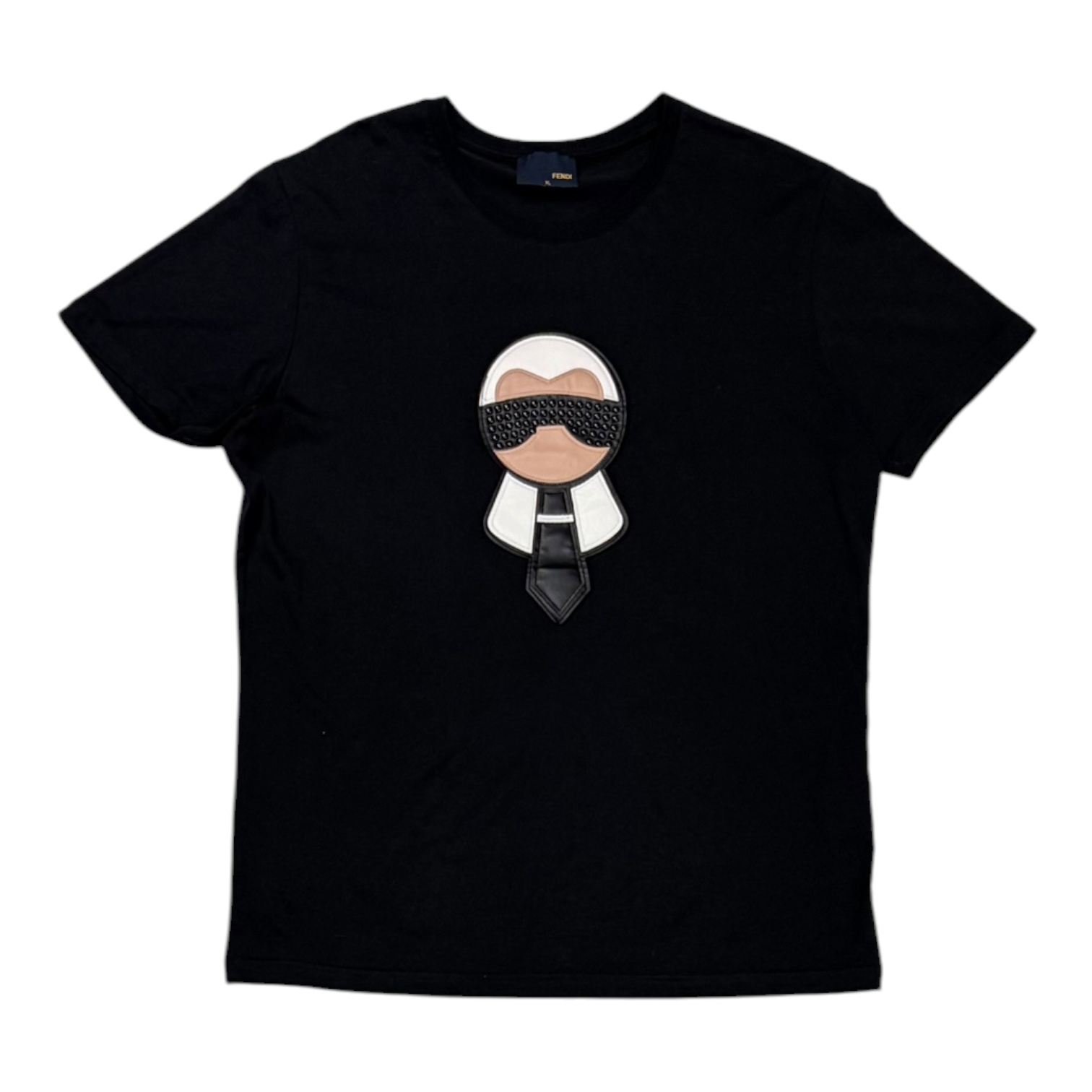 Fendi Karl Lagerfeld Studded Motif T-Shirt