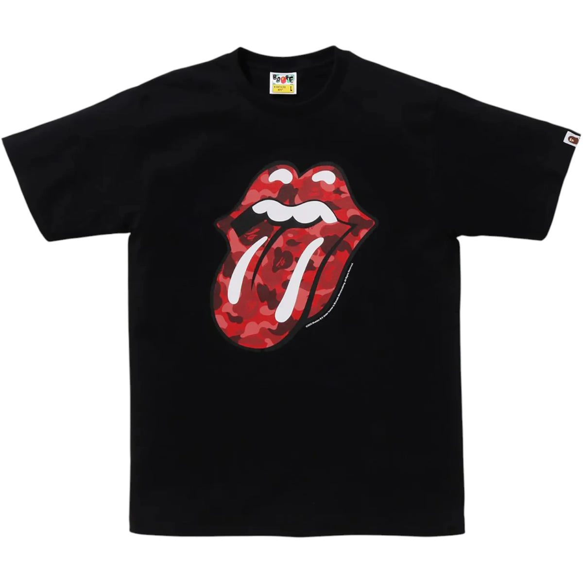 BAPE x Rolling Stones Tee Black