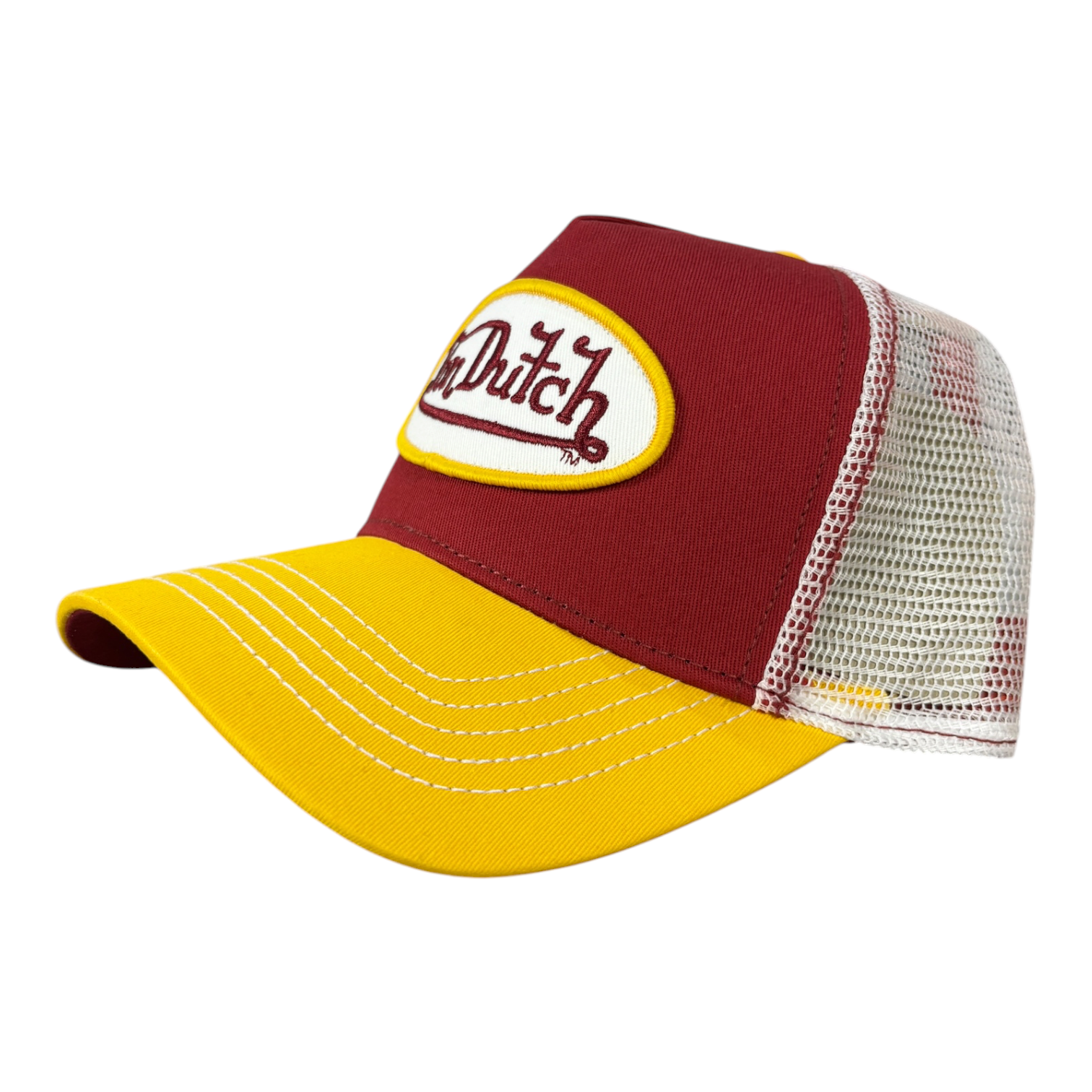 Von Dutch Classic Trucker Hat Maroon/Gold