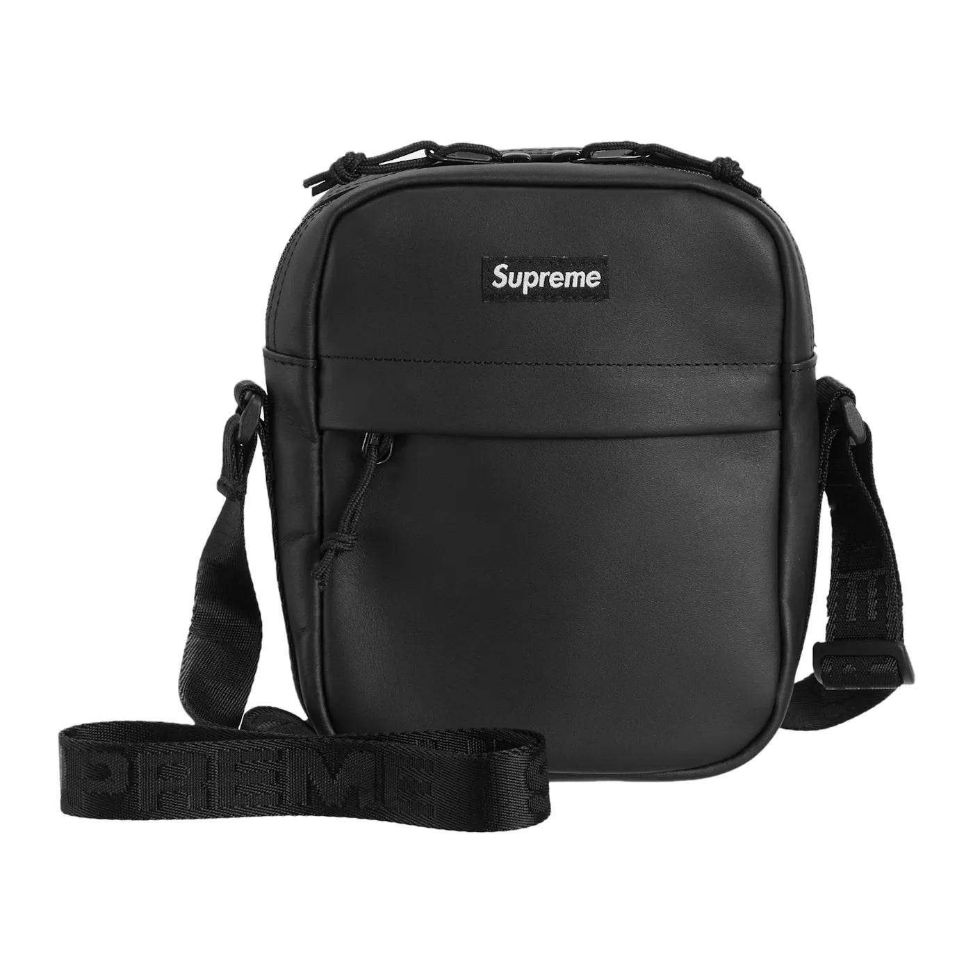 Supreme Leather Shoulder Bag Black