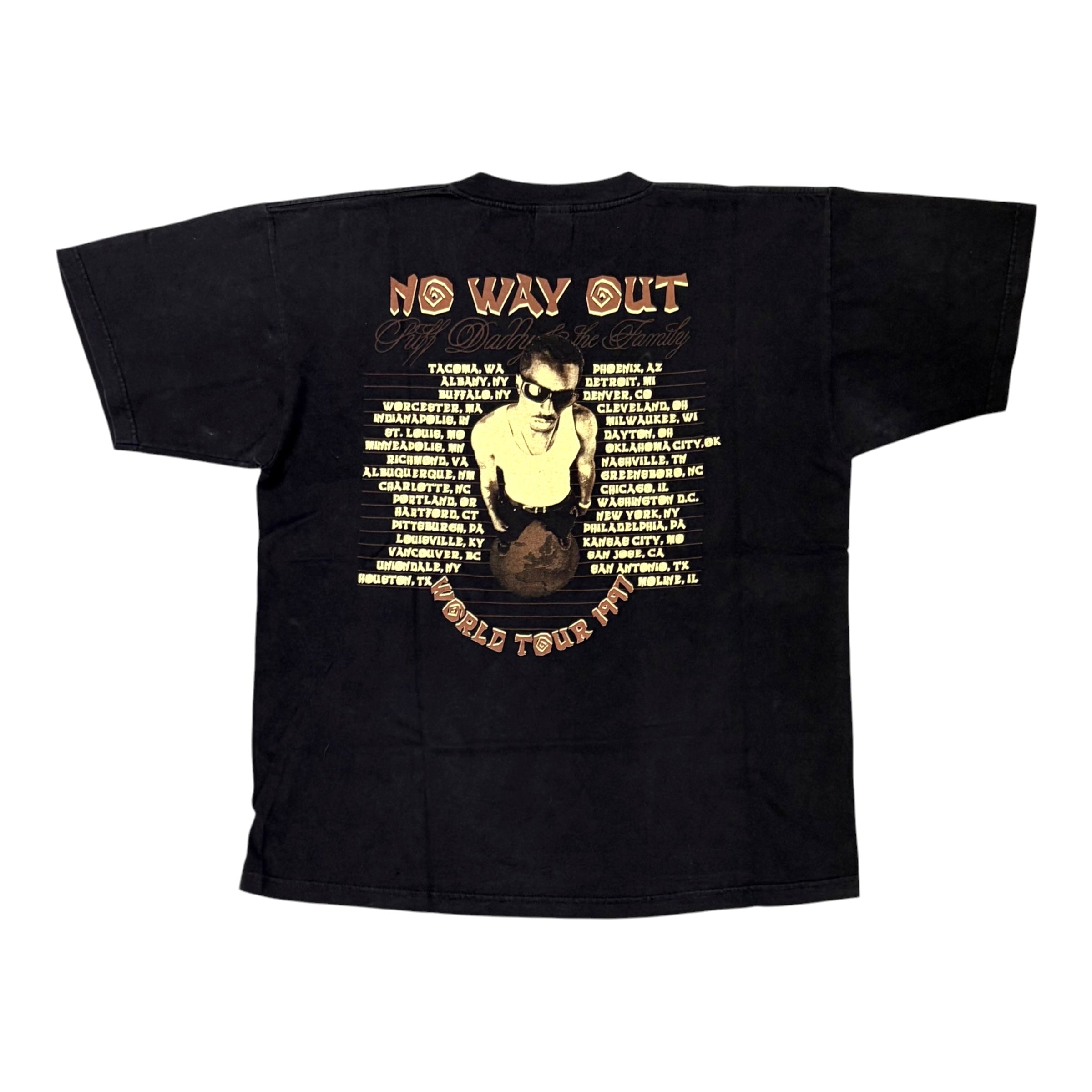 1997 Puff Daddy & The Family No Way Out Tee Black