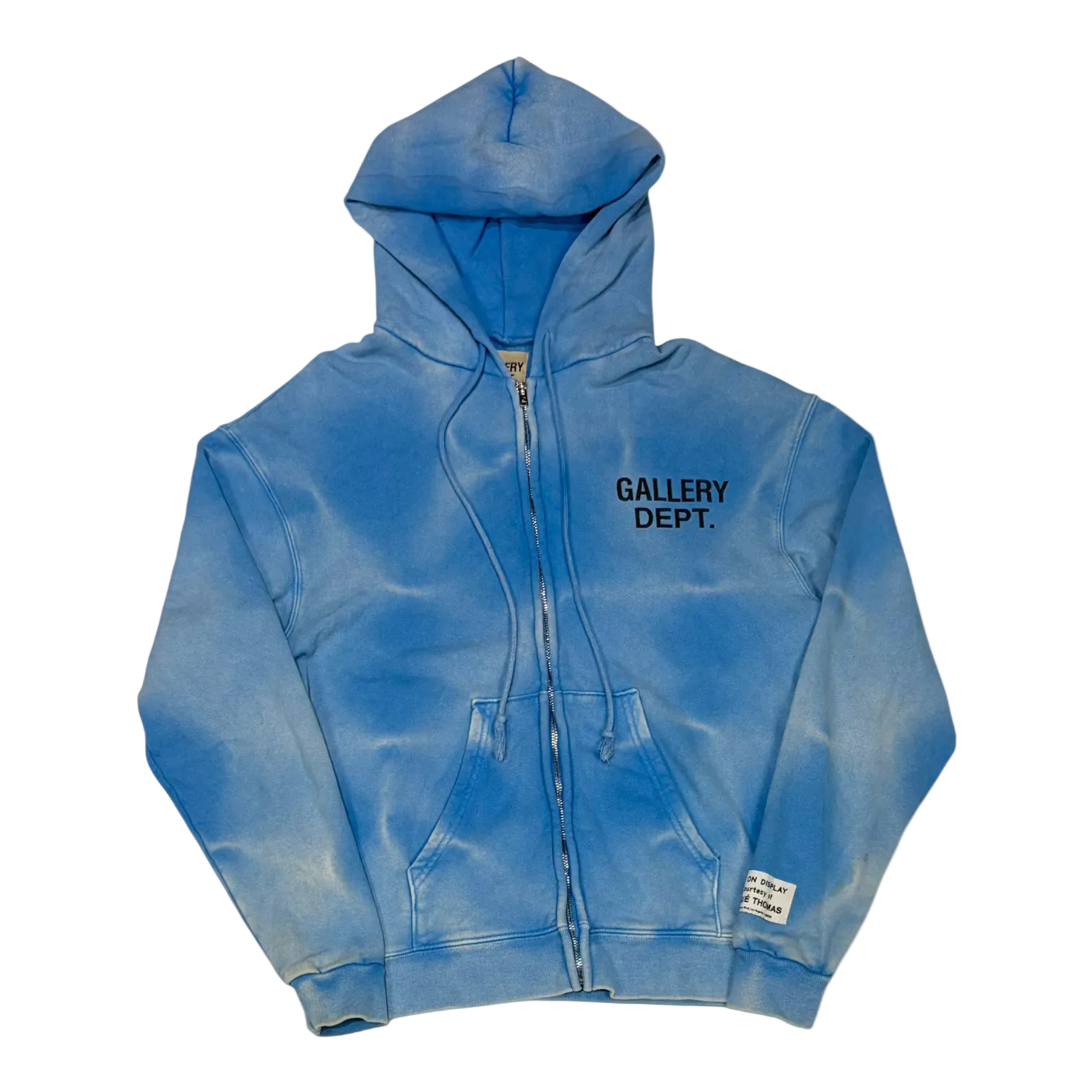 Gallery Dept. Sun Faded Zip Up Hoodie Blue