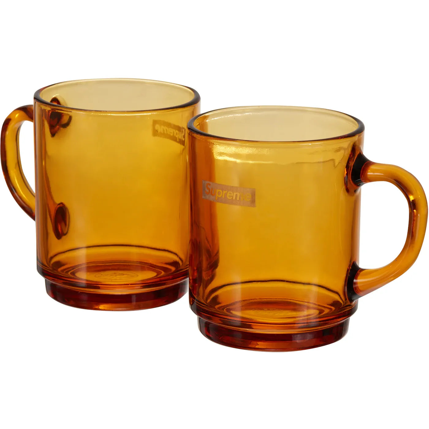 Supreme Duralex Glass Mugs (Set of 6) Amber