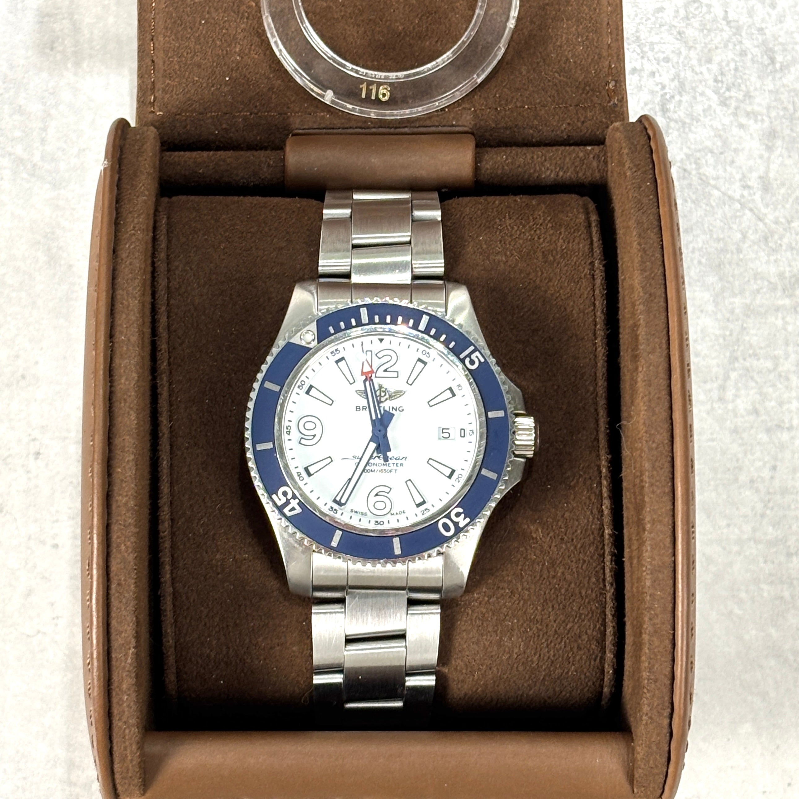 Breitling Superocean 42 White Dial Stainless Steel Men's Watch