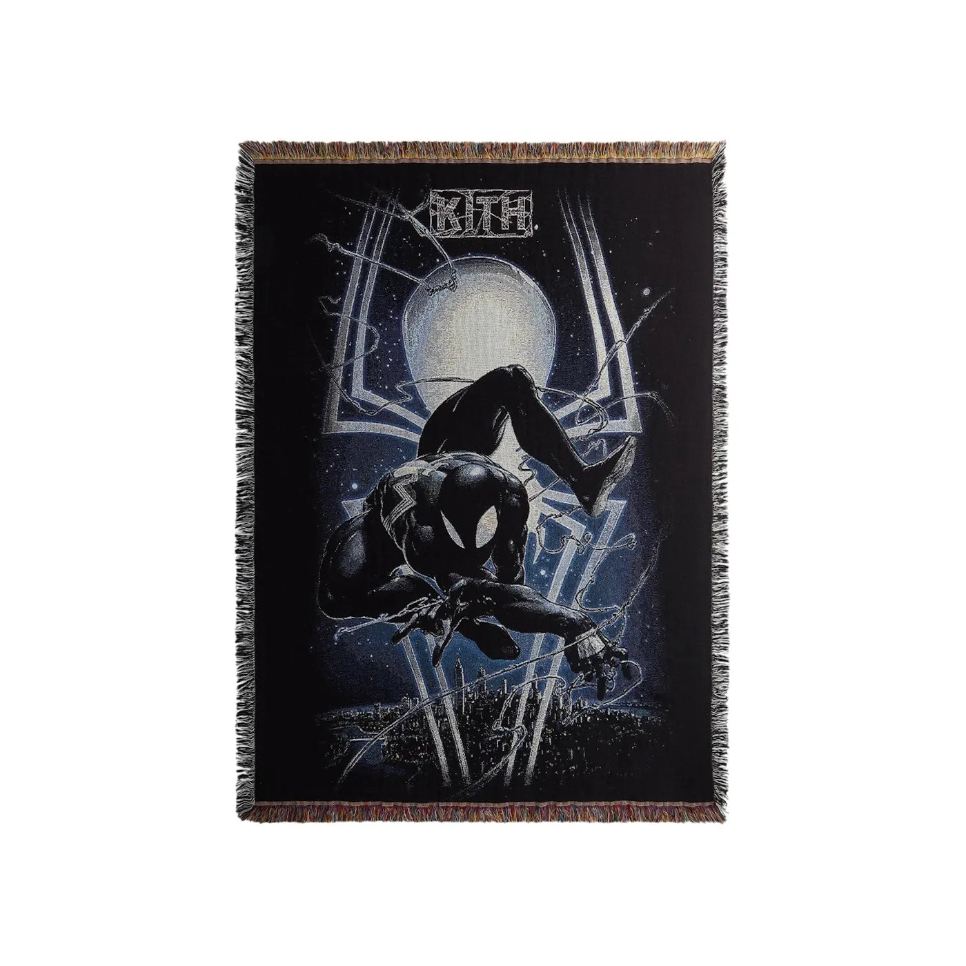 Kith x Marvel Spider-Man Tapestry Blanket Black