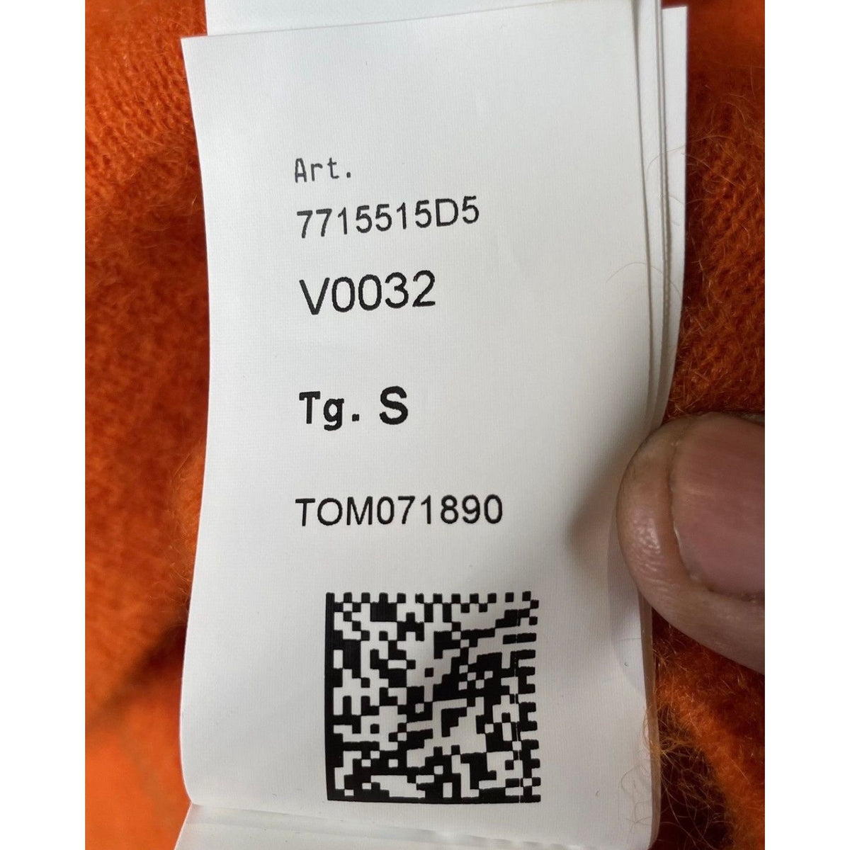 Stone Island Double Mohair/Wool Knitted Hoodie Orange