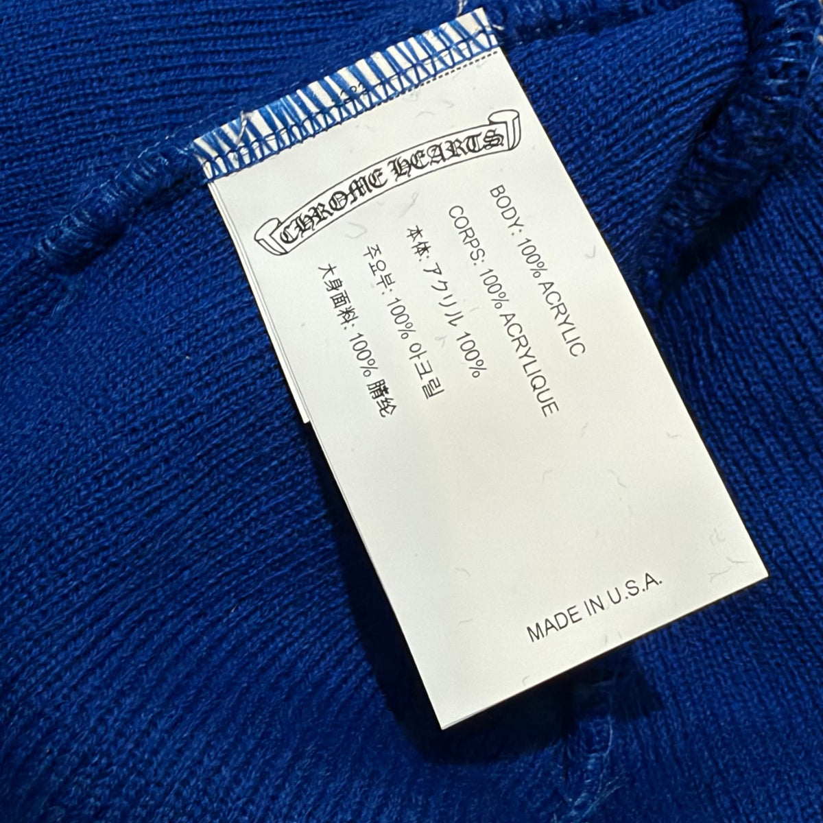 Chrome Hearts Watch Beanie Blue
