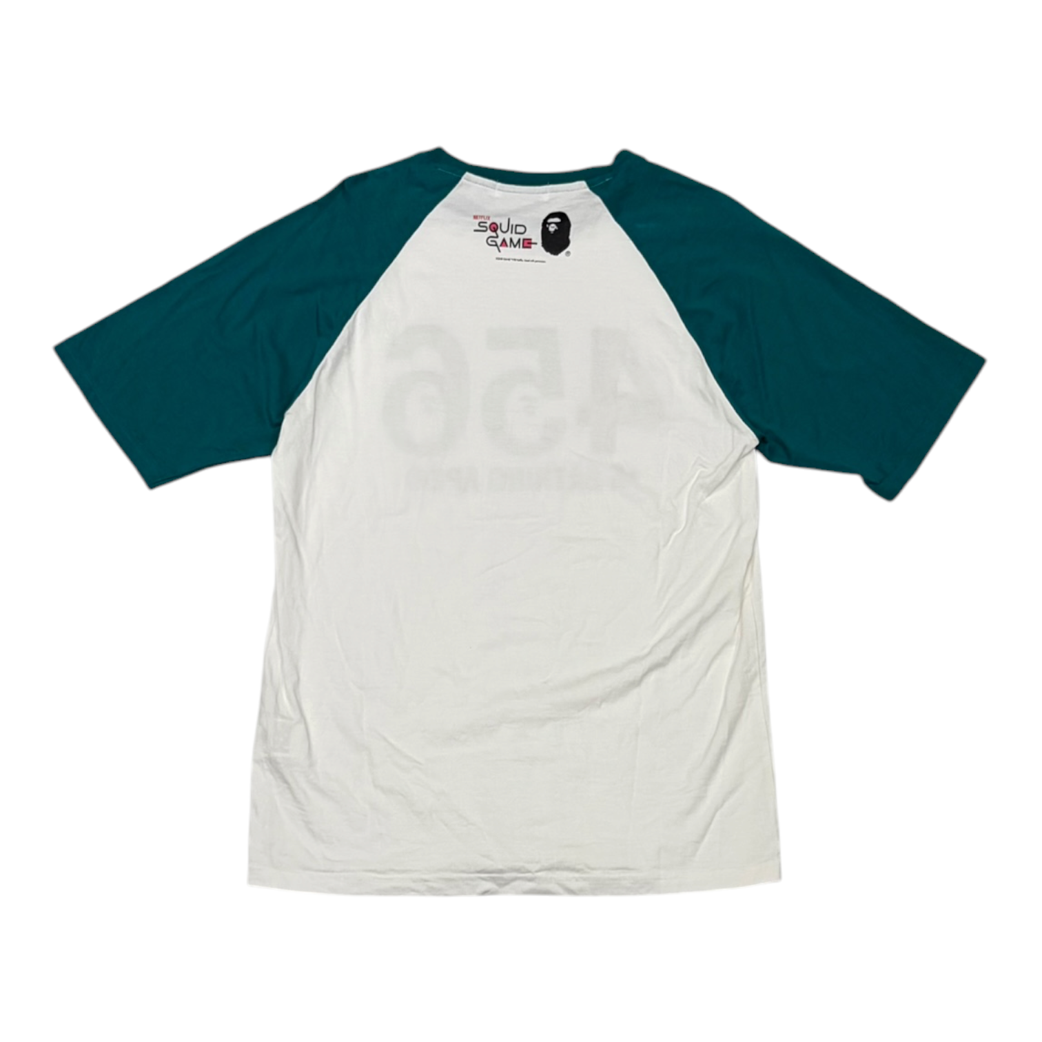 BAPE x Squid Game Raglan Tee Green