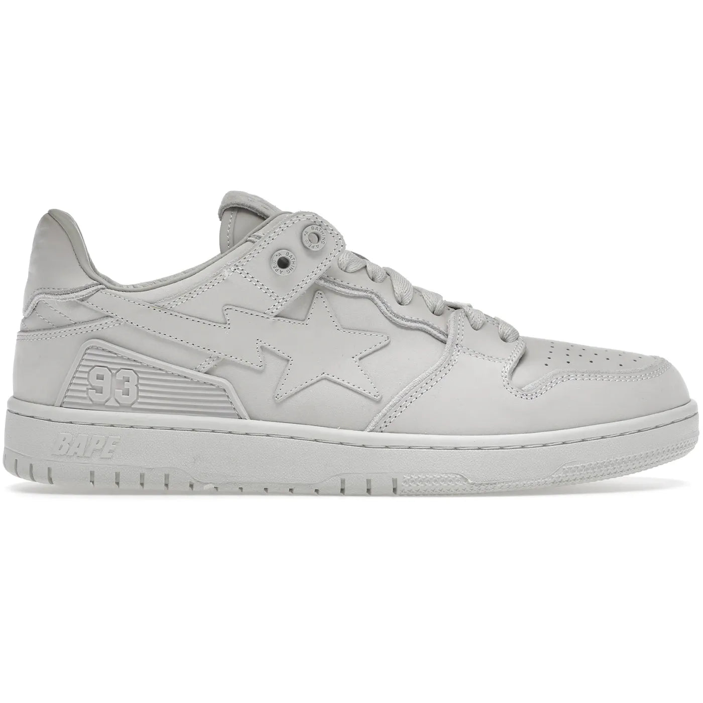 A Bathing Ape Bape SK8 Sta Triple White Nubuck