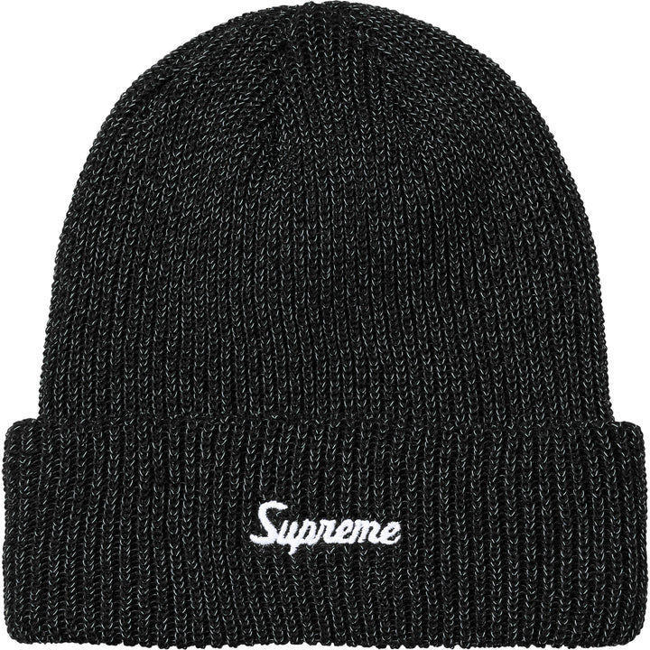 Supreme Loose Gauge Beanie (FW26) Black Reflective