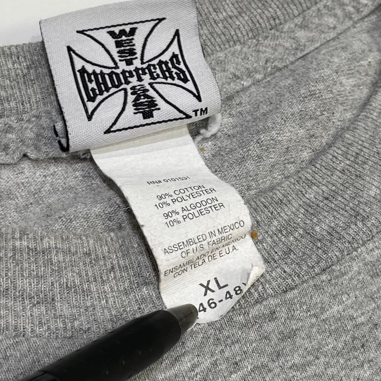 90's West Coast Choppers LS Tee Grey