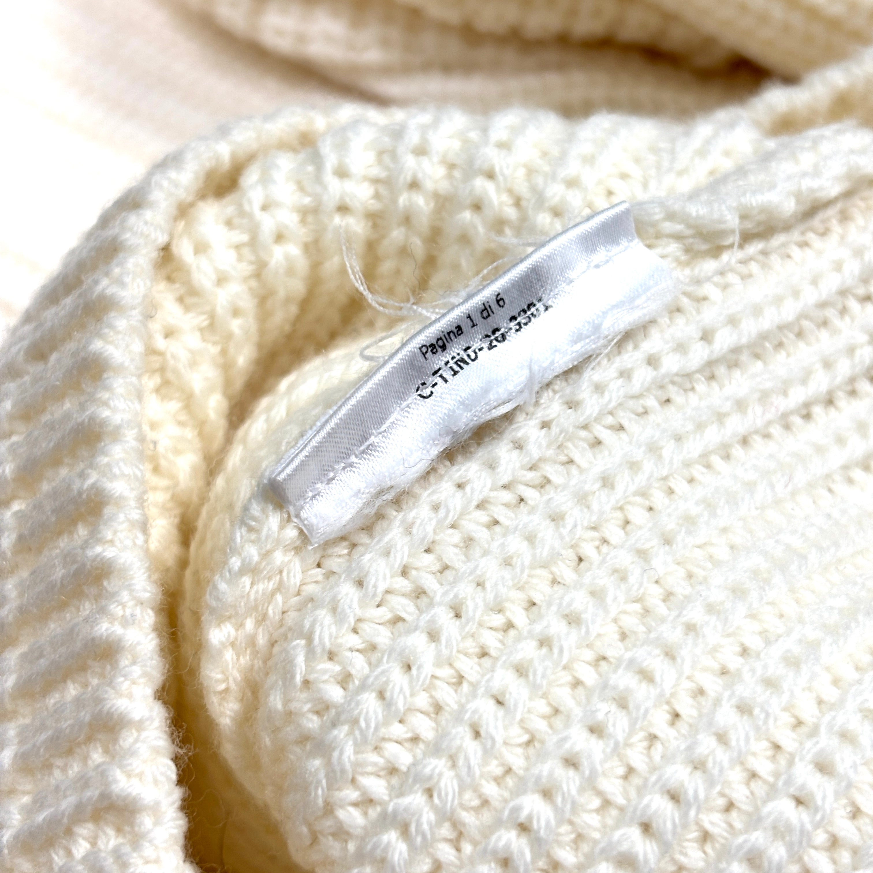 Moncler Snap Sleeve Sweater Cream