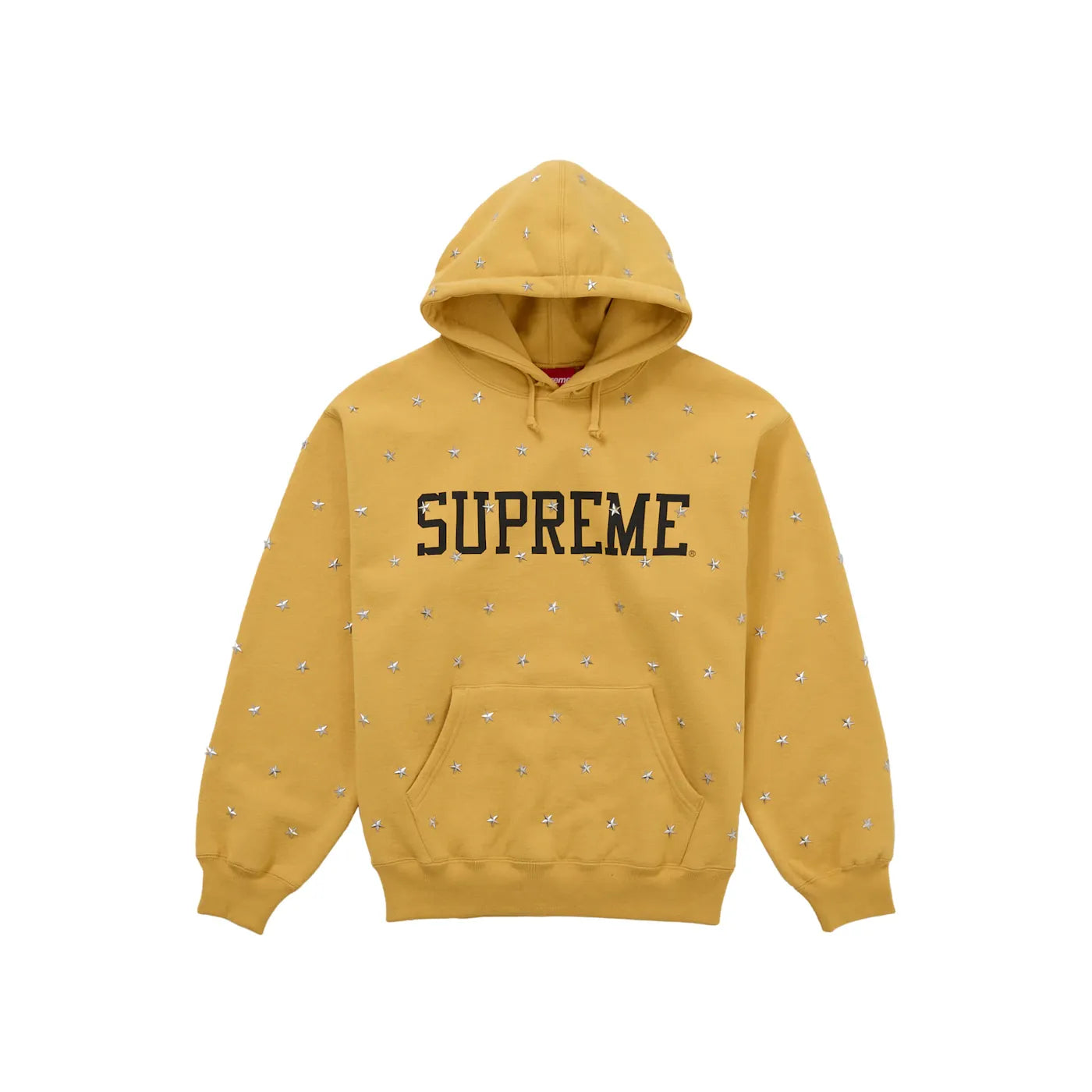 Supreme Stars Studded Hooded Sweatshirt Dusty Gold