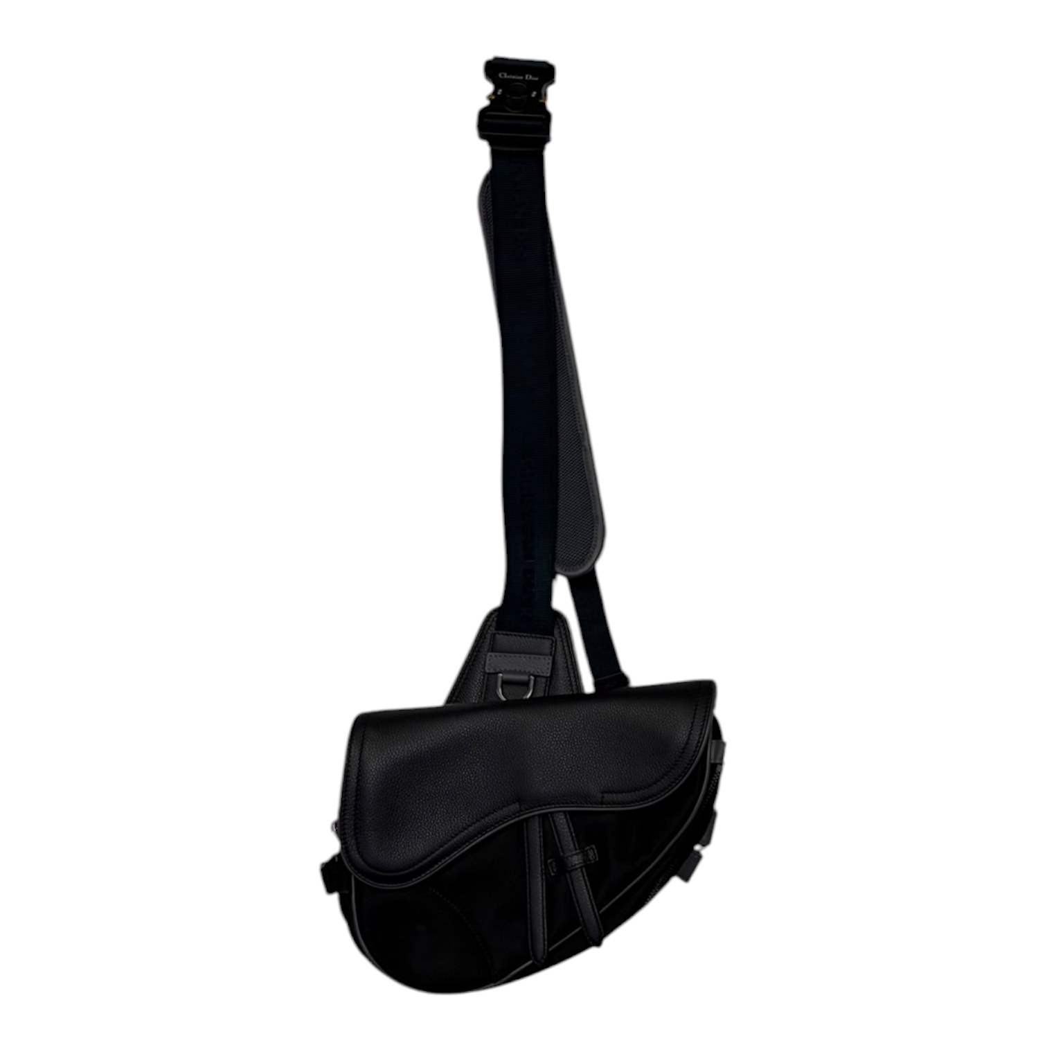 Dior x Sacai Saddle Bag Black