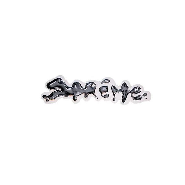 Supreme Liquid Sticker White