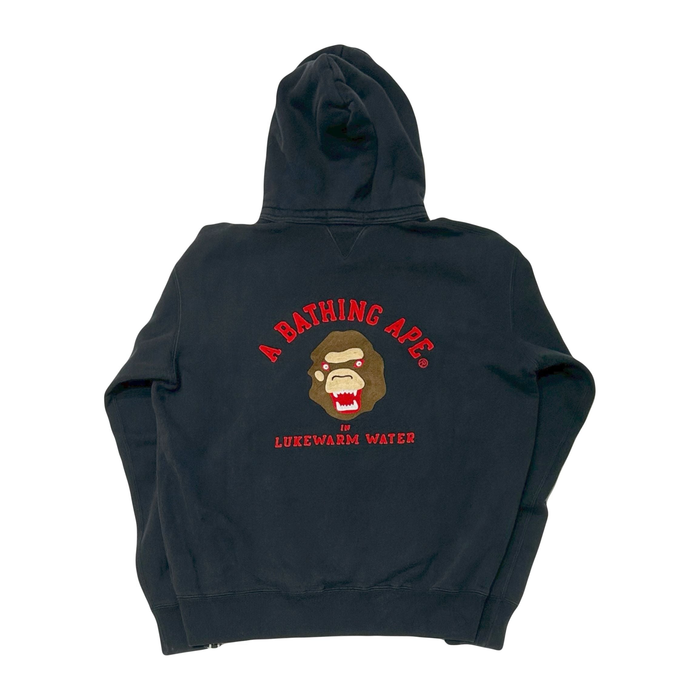 BAPE Chain Stitch After Hoodie Black