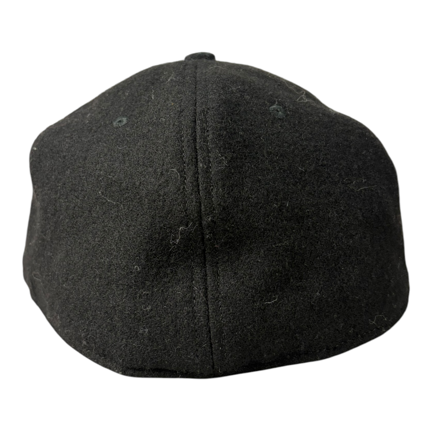 Ebbets Field Wool Fitted Ball Cap Black
