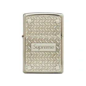 Supreme Diamond Plate Zippo Metal
