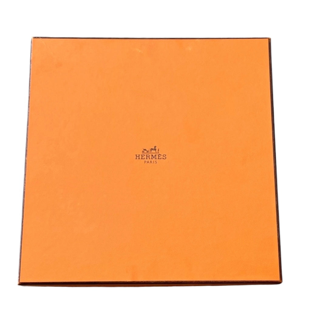 HERMES Carré en Boucles Scarf 90 Blue
