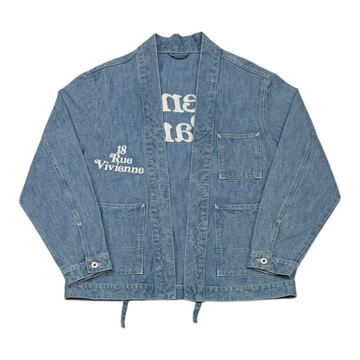 Kenzo x Verdy Logo Embroidered Belted Kimono Jacket