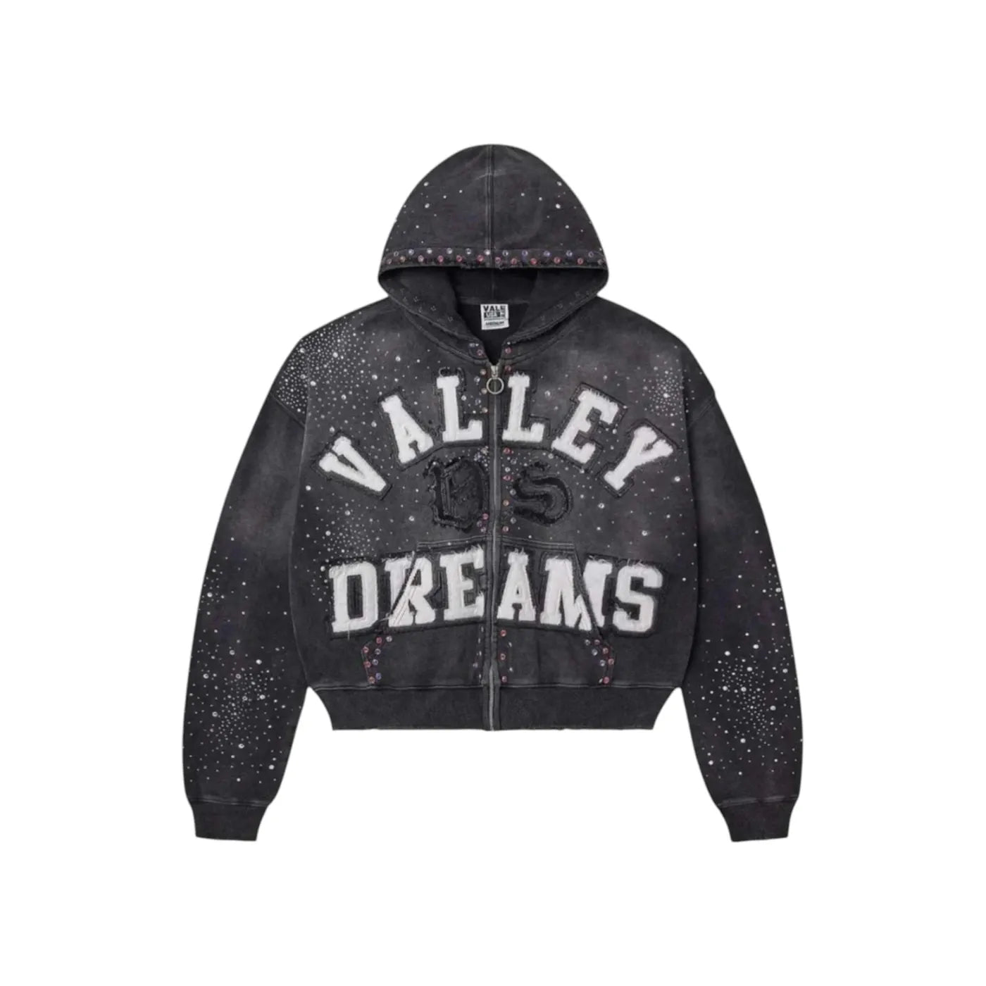 Vale Forever Classico Zip Up Hoodie Black