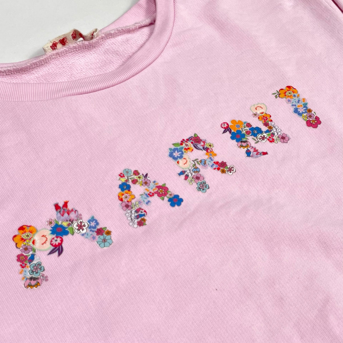 Marni Kids Bouquet Sweatshirt Pink
