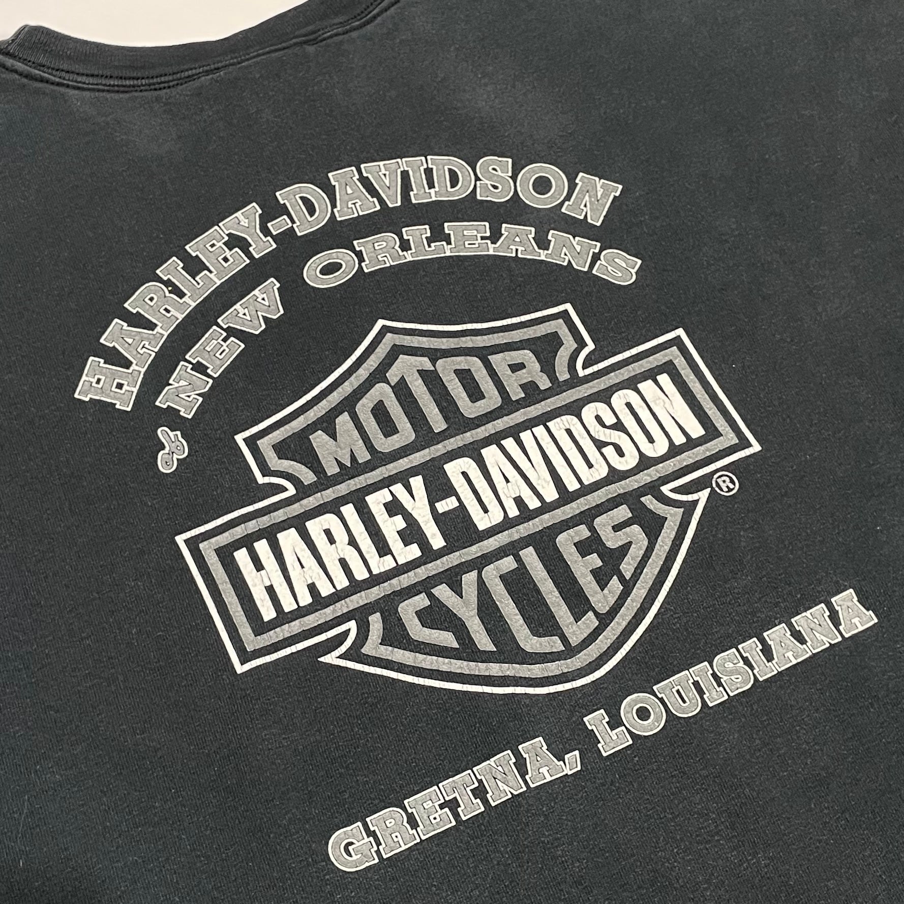 Y2K Harley Davidson Flame LS Black