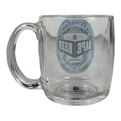 BAPE A Bathing Ape Glass Beer Mug Blue
