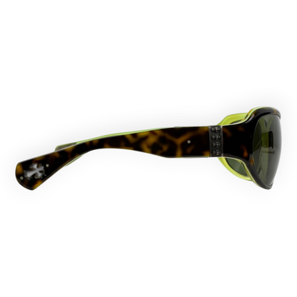 Chrome Hearts Cream Sunglasses Tortoise/Neon