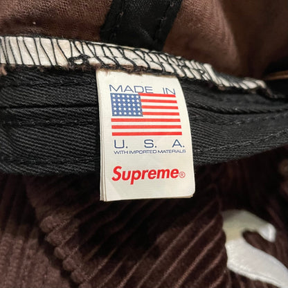 Supreme Corduroy S Logo 6-Panel (FW24) Dark Brown