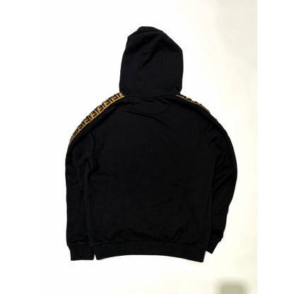 Fendi Tape Hoodie Black