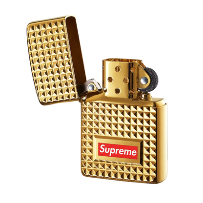 Supreme Diamond Cut Zippo Gold