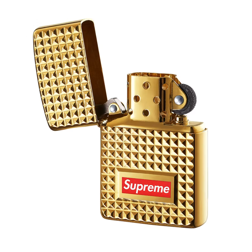 Supreme Diamond Cut Zippo Gold