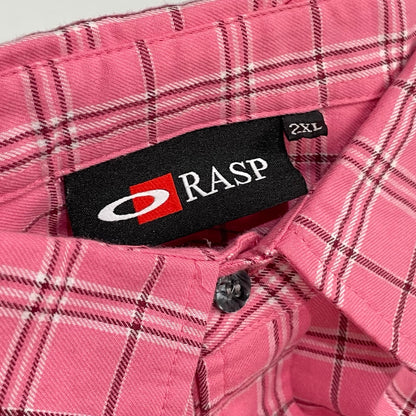 GV Gallery Cropped Raspberry Thermal Flannel Pink
