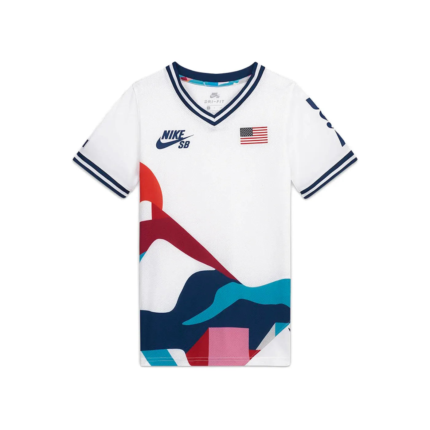 Nike SB x Parra USA Federation Kit Crew (Youth) Jersey White/Brave Blue