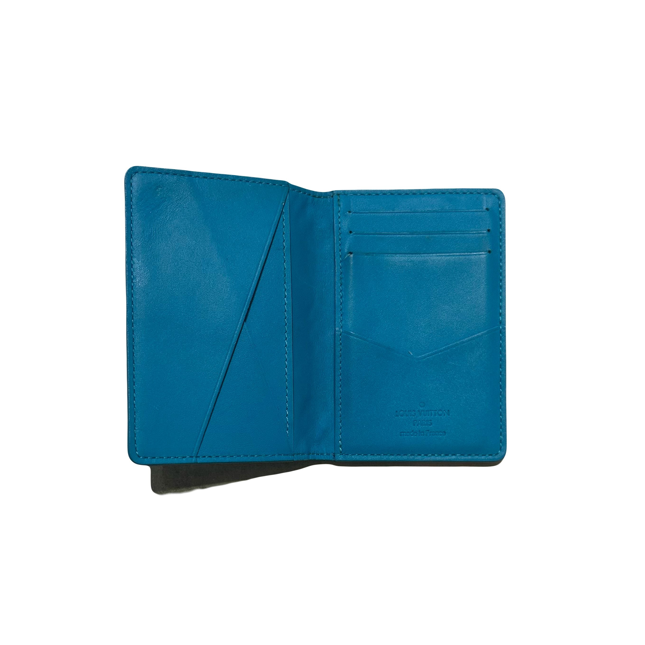 Louis Vuitton Blue Taurillon Monogram Pocket Organizer