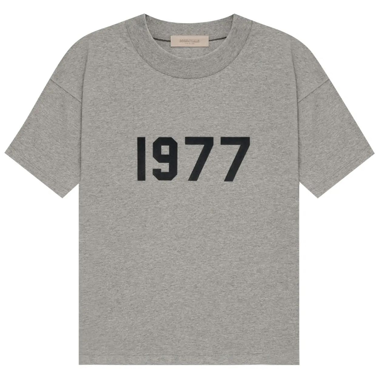 Fear of God Essentials 1977 T-Shirt Dark Heather Oatmeal