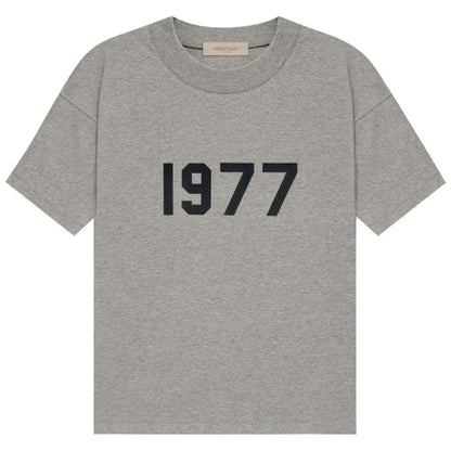 Fear of God Essentials 1977 T-Shirt Dark Heather Oatmeal