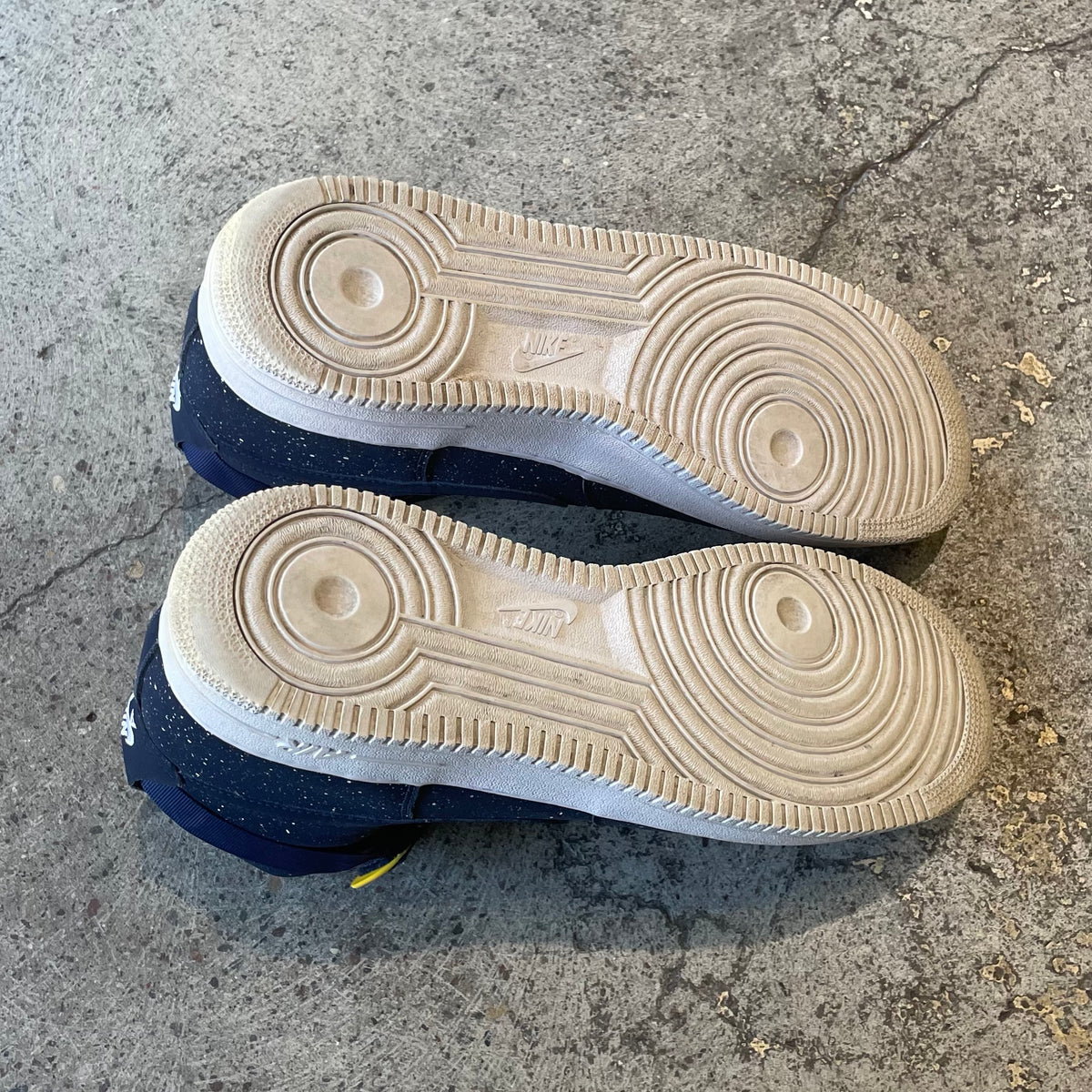 Nike Air Force 1 High 07 Navy Blue White Paint Splatter