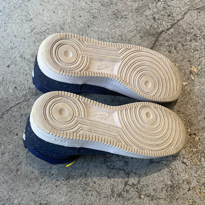 Nike Air Force 1 High 07 Navy Blue White Paint Splatter