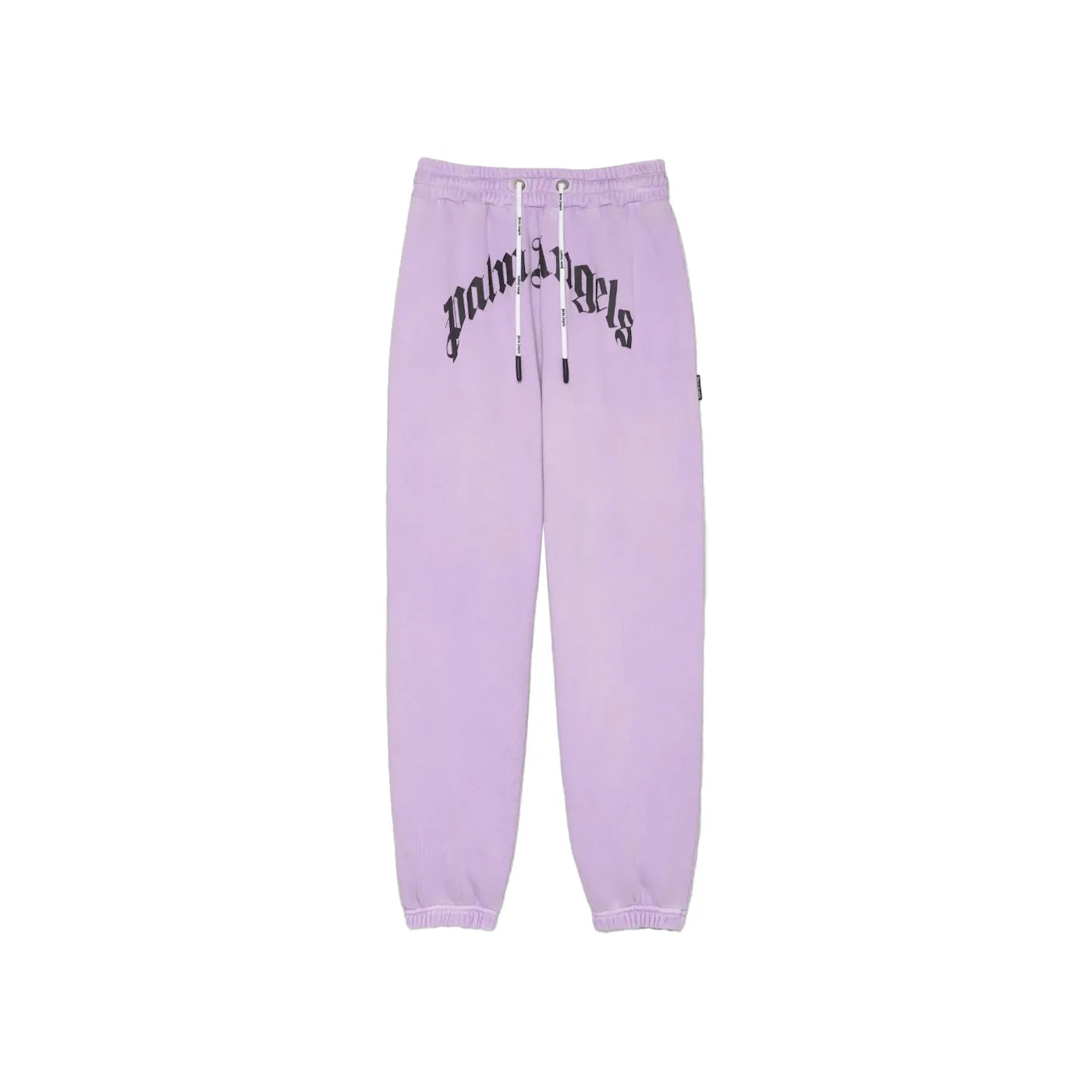 Palm Angels Curved Logo Sweatpants Lilac/White
